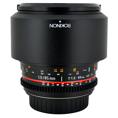 85mm t/1.5 Aspherical Lens for Sony Alpha with De-Clicked Aperture and Follow Focus Fixed Lens Image 1