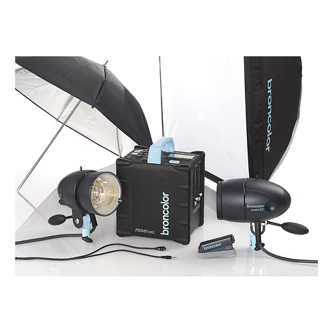 Move 1200 L Battery Power Pack with 2 MobiLED Flash Heads Image 0