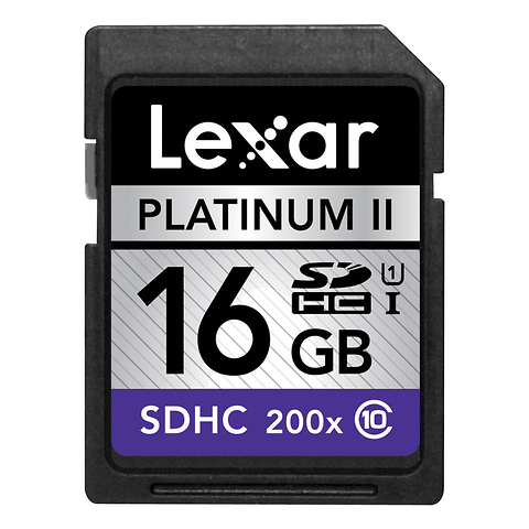 16GB SDHC Platinum II UHS-I Class 10 Memory Card - FREE GIFT with Qualifying Purchase Image 0
