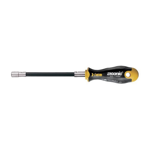 1/4 x 6-1/4 inch Ergonic Flexible Bit Holder Screwdriver Image 0