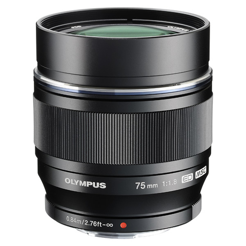 M.Zuiko Digital ED 75mm f/1.8 Lens (Black) Image 0