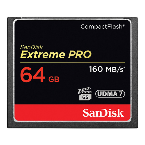 64GB Extreme Pro CompactFlash Memory Card 160MB/s (Open Box) Image 0