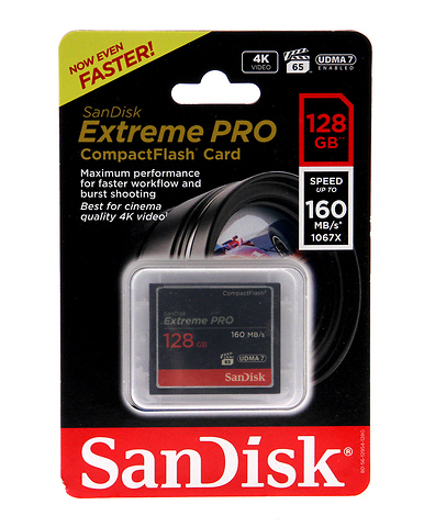 SanDisk Extreme Pro 128GB 160MB/s Compact Flash CF Memory Card 