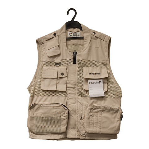 Photo Vest 9 (Beige, XL) Image 0