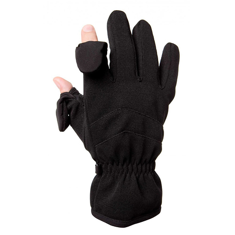 Men's Stretch Thinsulate Gloves (XX-Large, Black) Image 2