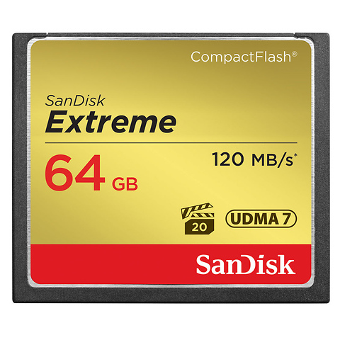 64GB Extreme CompactFlash Memory Card (85MB/s) Image 0