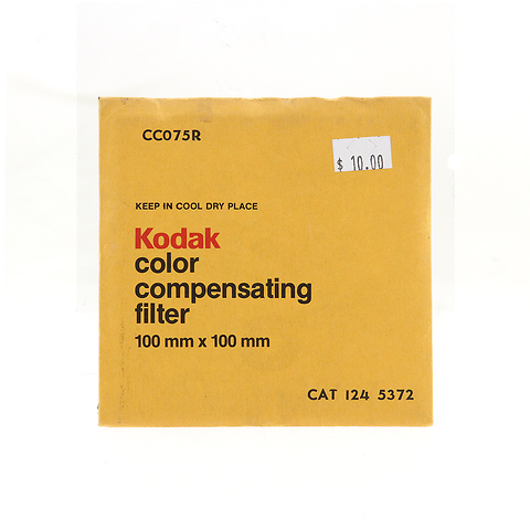 100mm CC075R Red Color Compensating Wratten Gel Filter Image 0