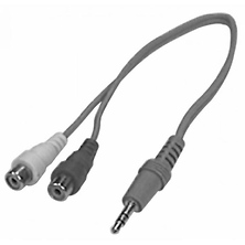 3.5 mm stereo plug to two RCA jacks (6 inch. long) Image 0