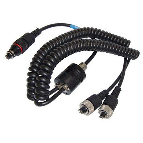 Dual Sync Cord For Ikelite SubStrobes to Nikonos Non-TTL Bulkhead Image 0