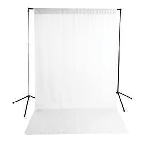Economy Background Support Stand with White Backdrop