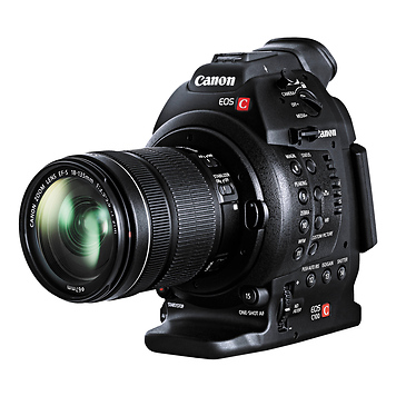 EOS C100 Cinema Camera with Dual Pixel CMOS AF and EF-S 18-135mm IS STM Lens