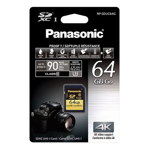 64GB SDXC-UHS-I U3 CARD (90MB/S) Image 1