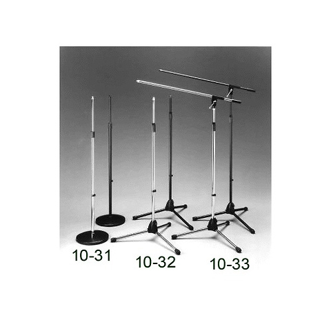 Collapsible Microphone 3 Leg Stand (Black) Image 0