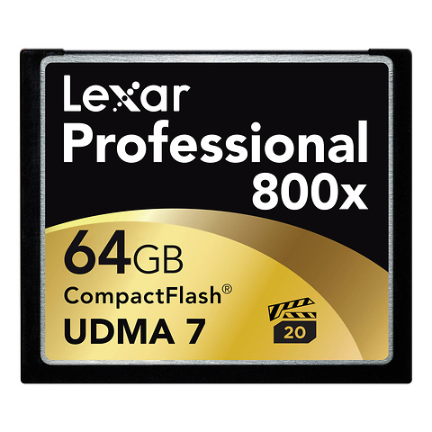 64GB CompactFlash Memory Card Professional 800x UDMA - FREE GIFT with Qualifying Purchase Image 0