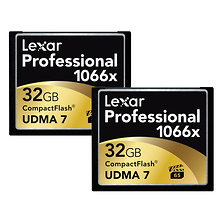 32GB Professional 1066x Compact Flash Memory Card UDMA 7 (2-Pack) Image 0