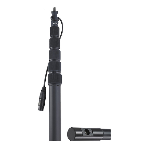 KE79CCR Traveler Aluminum Boompole with Internal Coiled XLR Cable (Right Angled) Image 0