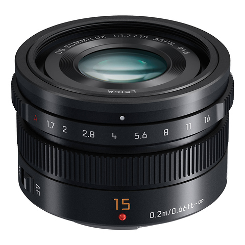 LUMIX G Leica DG Summilux 15mm f/1.7 Lens (Black) Image 0