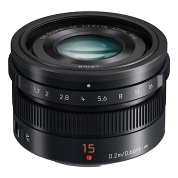 LUMIX G Leica DG Summilux 15mm f/1.7 Lens (Black)