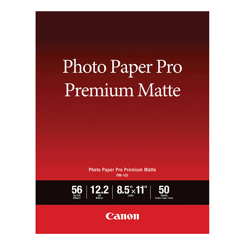 Canon Pro Premium Matte Photo Paper (8.5 x 11 In., 50 Sheets)