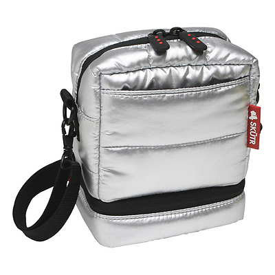 Instax Camera Bag Silver Skutr Instax Camera Bag For Fujifilm Mini 8 Or Polaroid 300 Cameras Silver Image