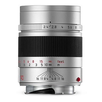 90mm f/2.4 Summarit-M Manual Focus Lens (Silver)