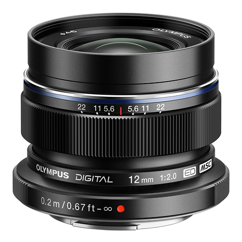 M. Zuiko Digital ED 12mm f/2.0 Lens (Black) Image 0