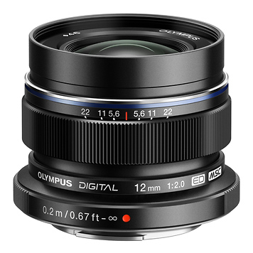 M. Zuiko Digital ED 12mm f/2.0 Lens (Black)