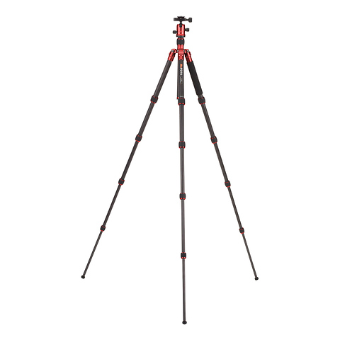 RoadTrip Carbon Fiber Travel Tripod Kit (Red) Image 1