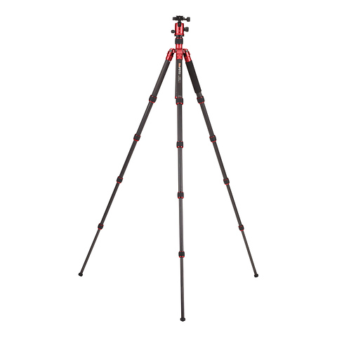 GlobeTrotter Carbon Fiber Travel Tripod Kit (Red) Image 1