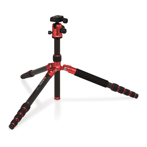 GlobeTrotter Carbon Fiber Travel Tripod Kit (Red) Image 2