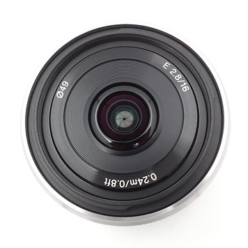 16mm f/2.8 Wide-Angle E-Mount Lens - Silver - Pre-Owned
