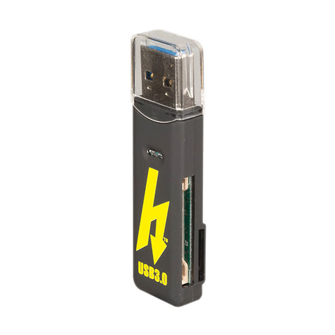 Compact USB 3.0 SD & microSD Card Reader - FREE with Qualifying Purchase Image 1
