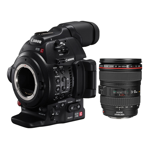 EOS C100 Mark II Cinema EOS Camera with EF 24-105mm f/4L Lens Image 0