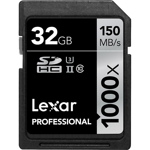 32GB Professional 1000x UHS-II SDHC Memory Card - FREE GIFT with Qualifying Purchase Image 0