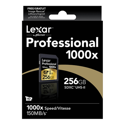 256GB Professional 1000x UHS-II SDXC Memory Card Image 1