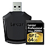 64GB Professional 2000x UHS-II SDXC Memory Card with Reader