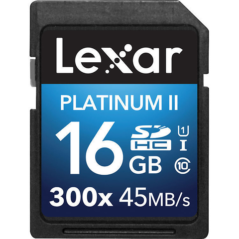 16GB Platinum II UHS-I SDHC Memory Card (Class 10) - FREE with Qualifying Purchase Image 0