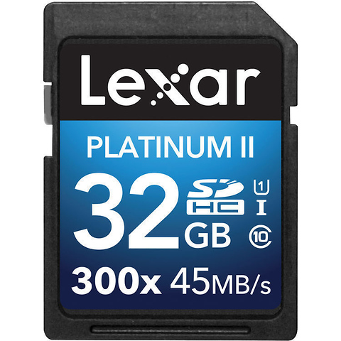 32GB Platinum II UHS-I SDHC Memory Card (Class 10) - FREE with Qualifying Purchase Image 0