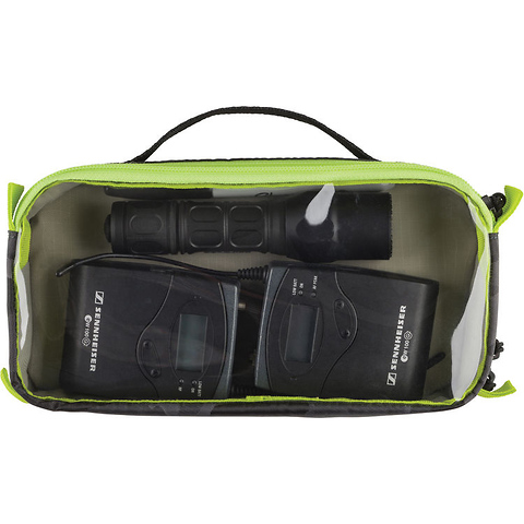 Cable Duo 4 Cable Pouch (Black Camouflage/Lime) Image 3