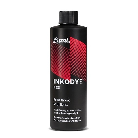 Inkodye Bottle 8oz Light Sensitive Dye (Red) Image 0