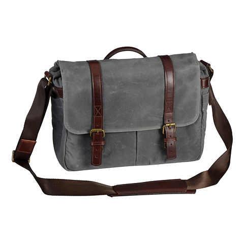 The Brixton Camera/Laptop Messenger Bag (Smoke) Image 0