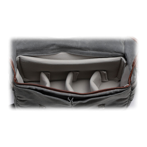 The Brixton Camera/Laptop Messenger Bag (Smoke) Image 2
