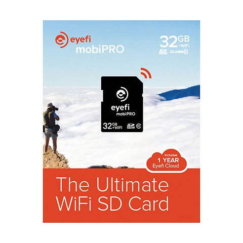 32GB Mobi Pro Wi-Fi Class 10 SDHC Memory Card Image 1