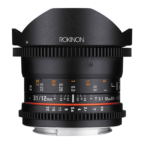 12mm T3.1 ED AS IF NCS UMC Cine DS Fisheye Lens for Sony E-Mount Image 1