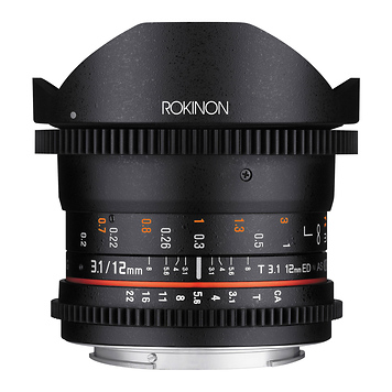 12mm T3.1 ED AS IF NCS UMC Cine DS Fisheye Lens for Sony E-Mount