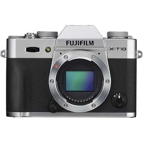 X-T10 Mirrorless Digital Camera Body (Silver) Image 0