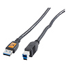 TetherPro SuperSpeed USB 3.0 Male A to Male B Cable - 15 ft. (Black) Thumbnail 2