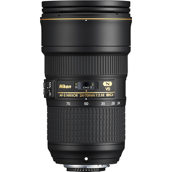 AF-S NIKKOR 24-70mm f/2.8E ED VR Lens - Refurbished