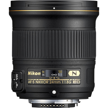 AF-S NIKKOR 24mm f/1.8G ED Lens (Open Box)