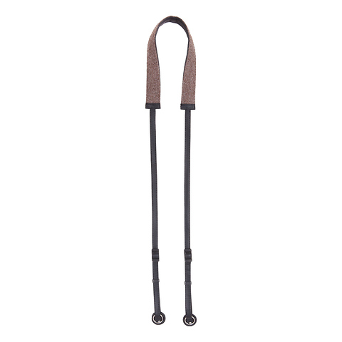 Baby Alpaca Wool Leather Camera Strap (Walnut/Black) Image 0